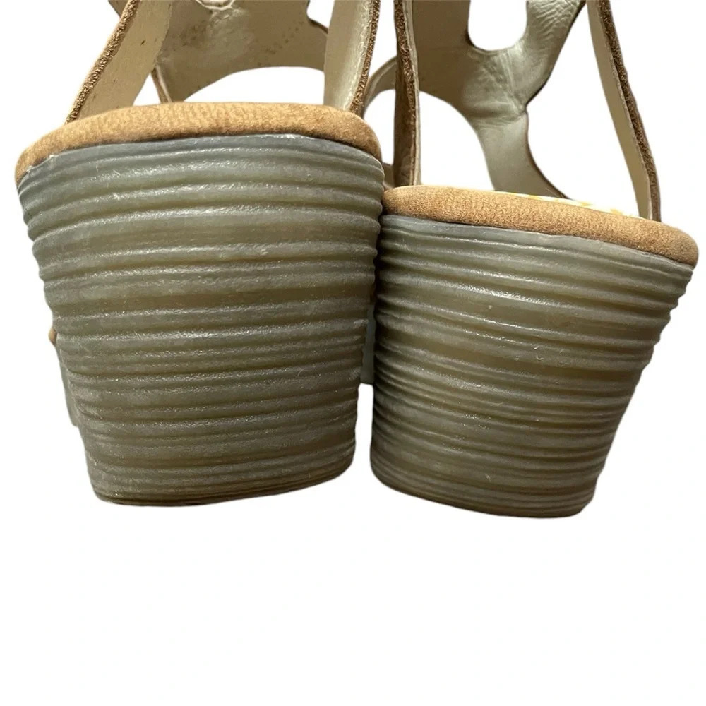 Fly London Yeba 895 Brown Suede Leather  Strappy Wedge Platform Sandals Size 40 - Picture 11 of 13